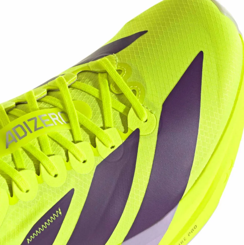Adidas Men's Adizero Takumi Sen 11 Solar Yellow/Aurora Plum/Powder Plum