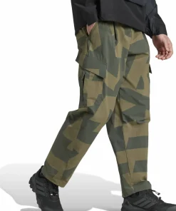 Adidas Men's Cargo Aop Pants Carbon/legivy/olistr/