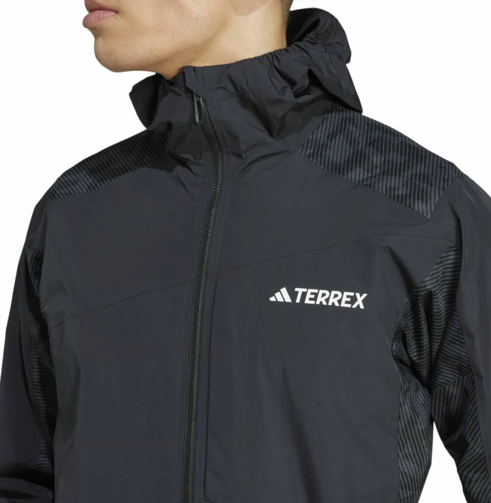 Adidas Men's Terrex Hybrid Rain.DRY Jacket Black/Black