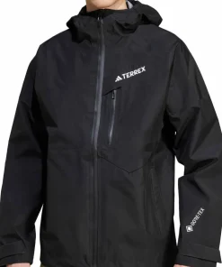 Adidas Men's Terrex Techrock 3L GORE-TEX Performance Jacket Black