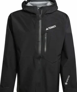 Adidas Men's Terrex Techrock 3L GORE-TEX Performance Jacket Black