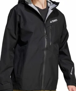 Adidas Men's Terrex Techrock 3L GORE-TEX Performance Jacket Black