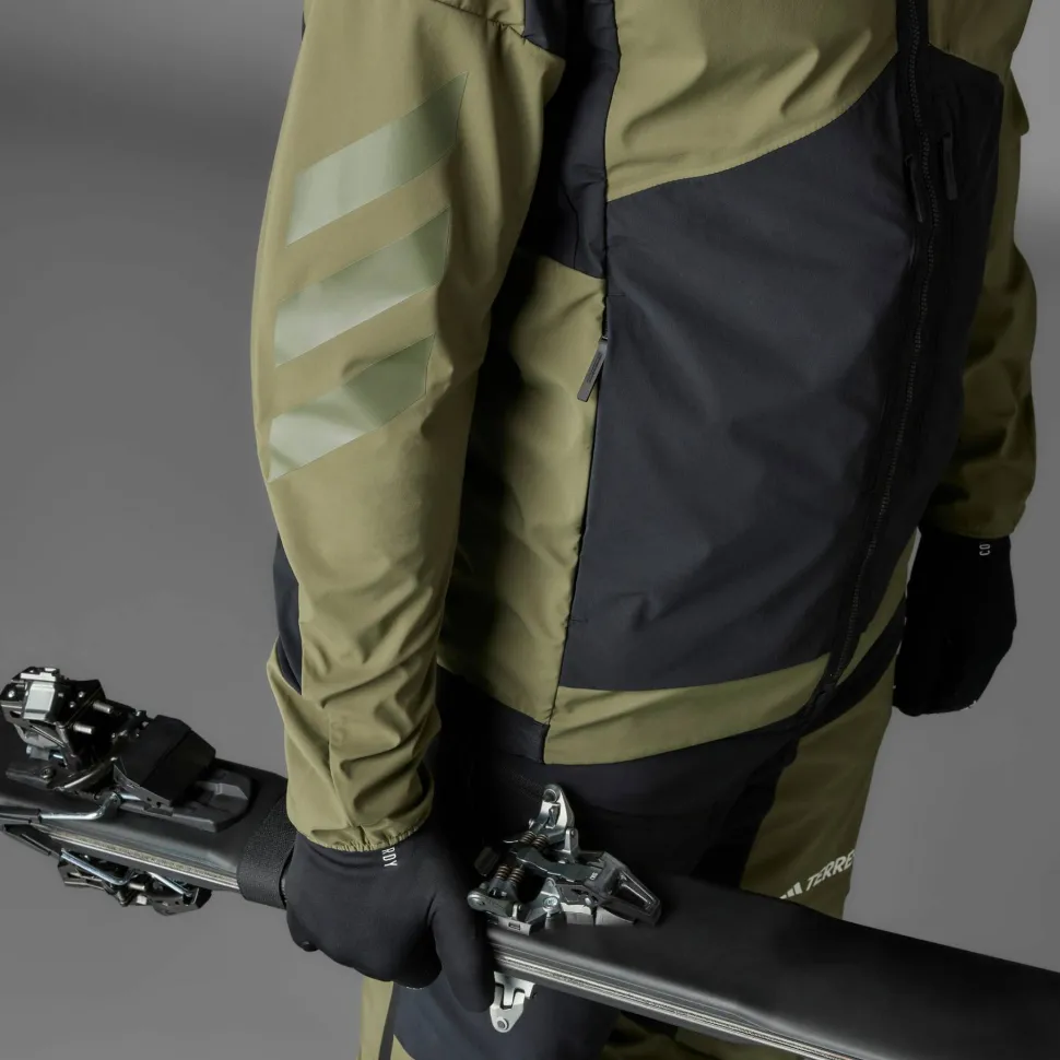 Adidas Men's Terrex Xperior 2L Lined RAIN.RDY Anorak Olistr/Black