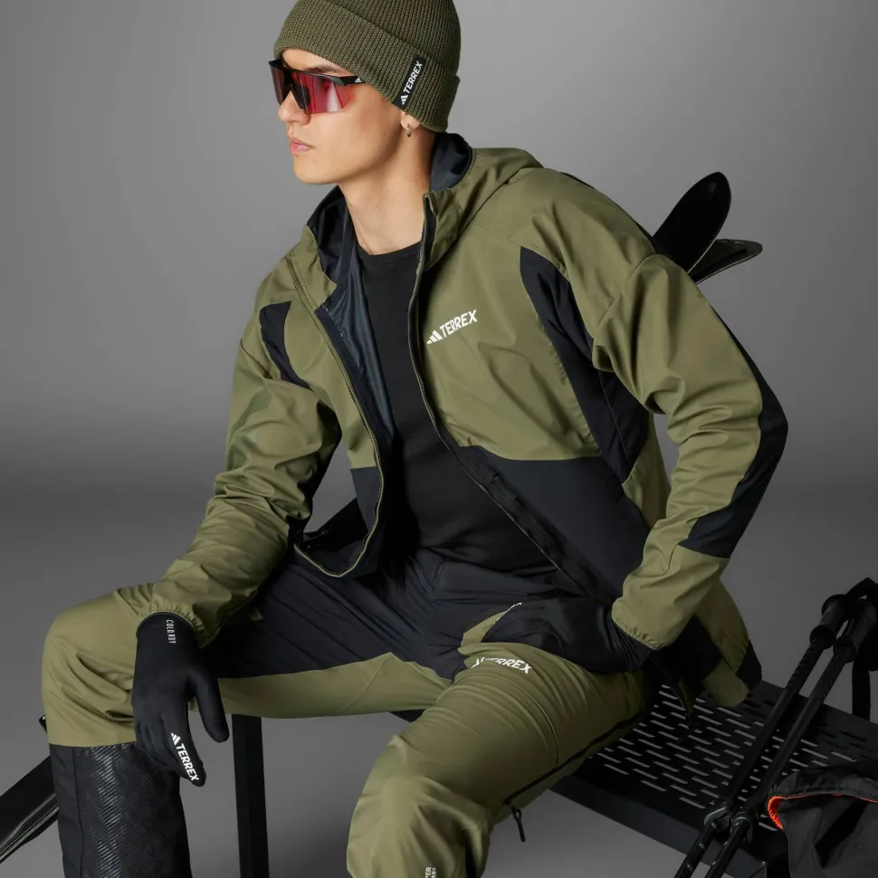 Adidas Men's Terrex Xperior 2L Lined RAIN.RDY Anorak Olistr/Black