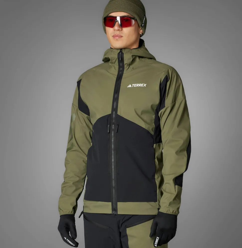 Adidas Men's Terrex Xperior 2L Lined RAIN.RDY Anorak Olistr/Black