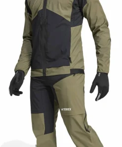 Adidas Men's Terrex Xperior 2L Lined RAIN.RDY Anorak Olistr/Black