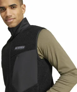Adidas Men's Terrex Xploric High Pile Fleece Vest Black