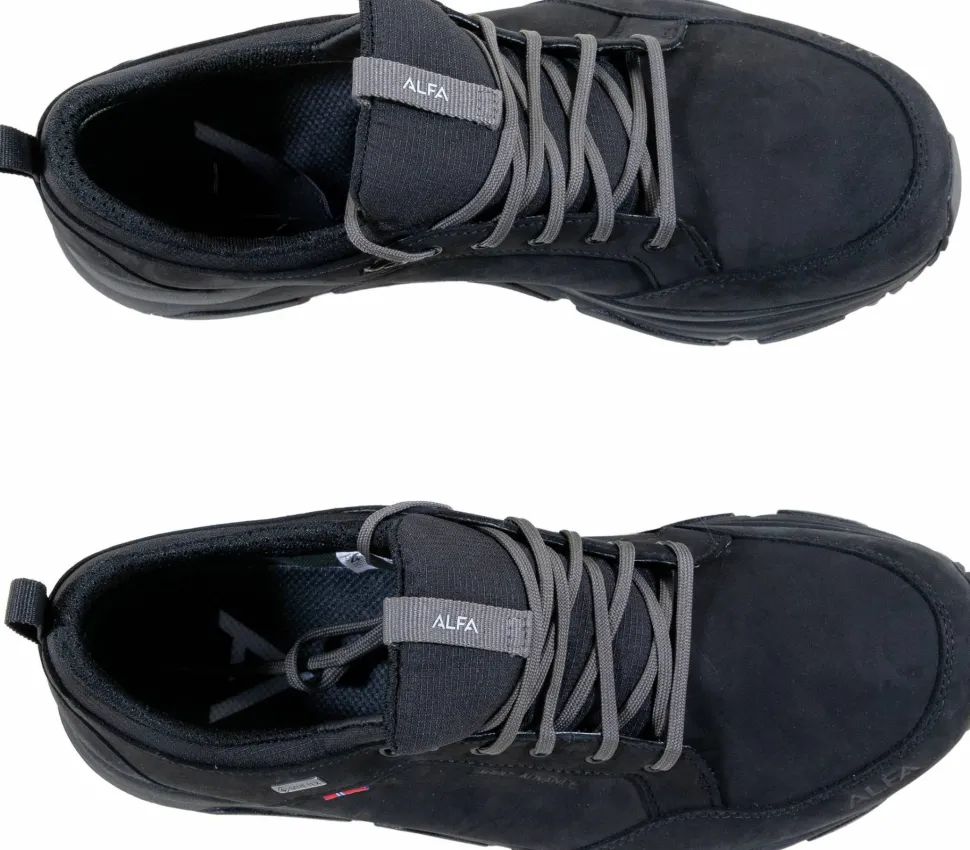 Alfa Men's Laggo Leather Advance GORE-TEX Black