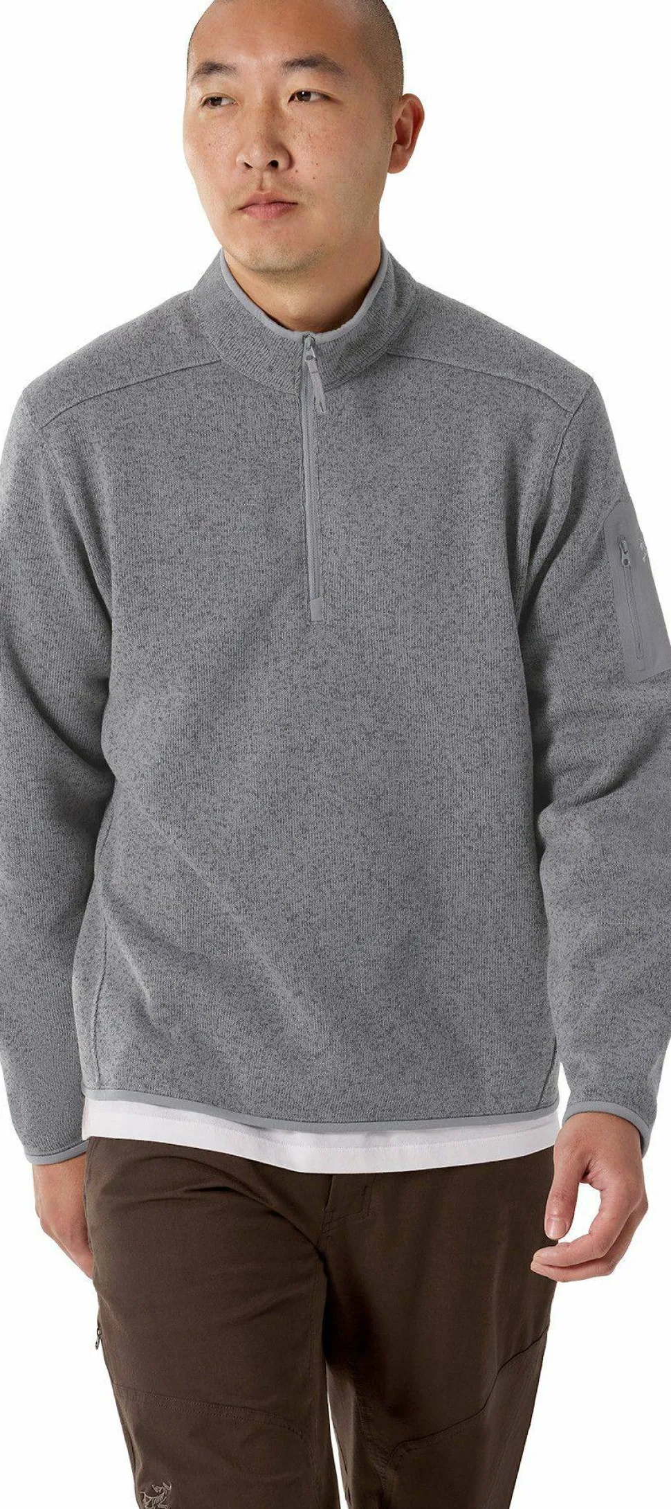 Arc'teryx Men's Covert 1/2 Zip Cloud Heather / Void
