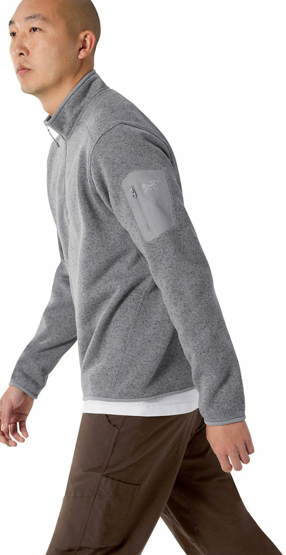 Arc'teryx Men's Covert 1/2 Zip Cloud Heather / Void