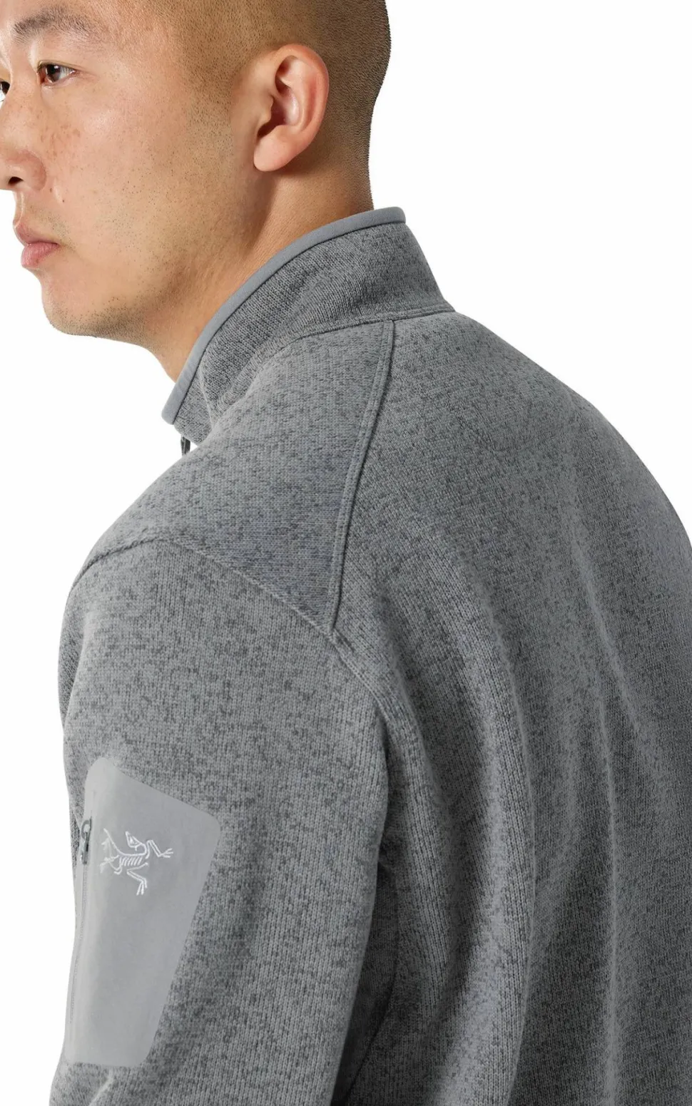 Arc'teryx Men's Covert 1/2 Zip Cloud Heather / Void