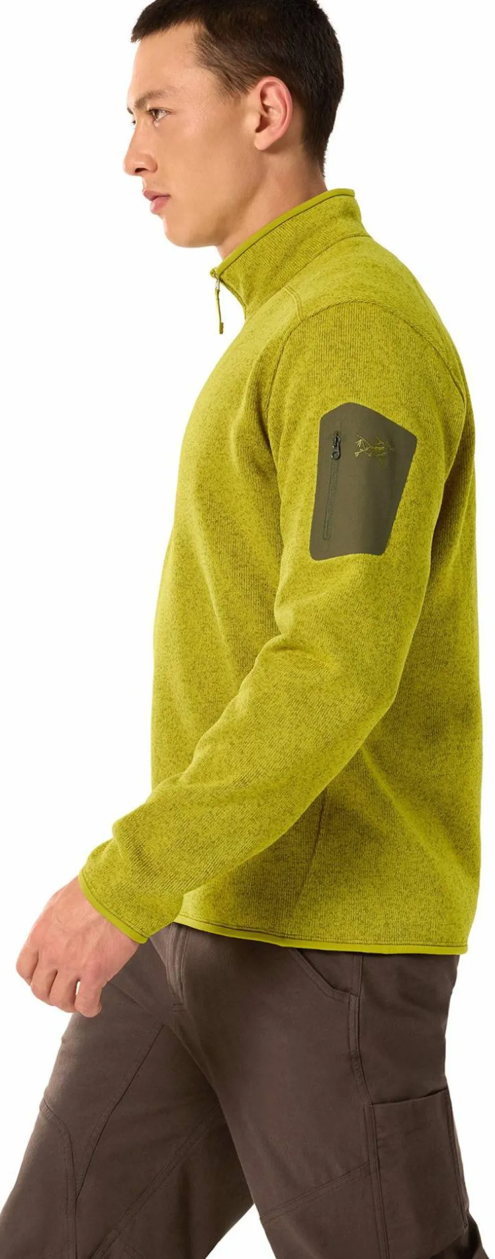 Arc'teryx Men's Covert 1/2 Zip Olive Moss Heather
