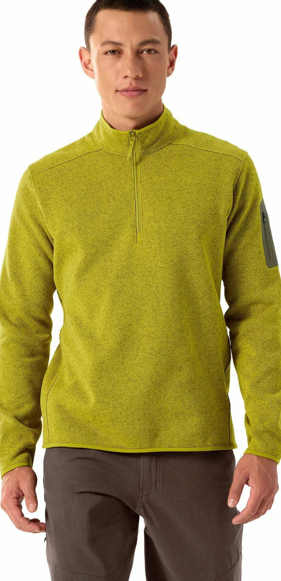 Arc'teryx Men's Covert 1/2 Zip Olive Moss Heather