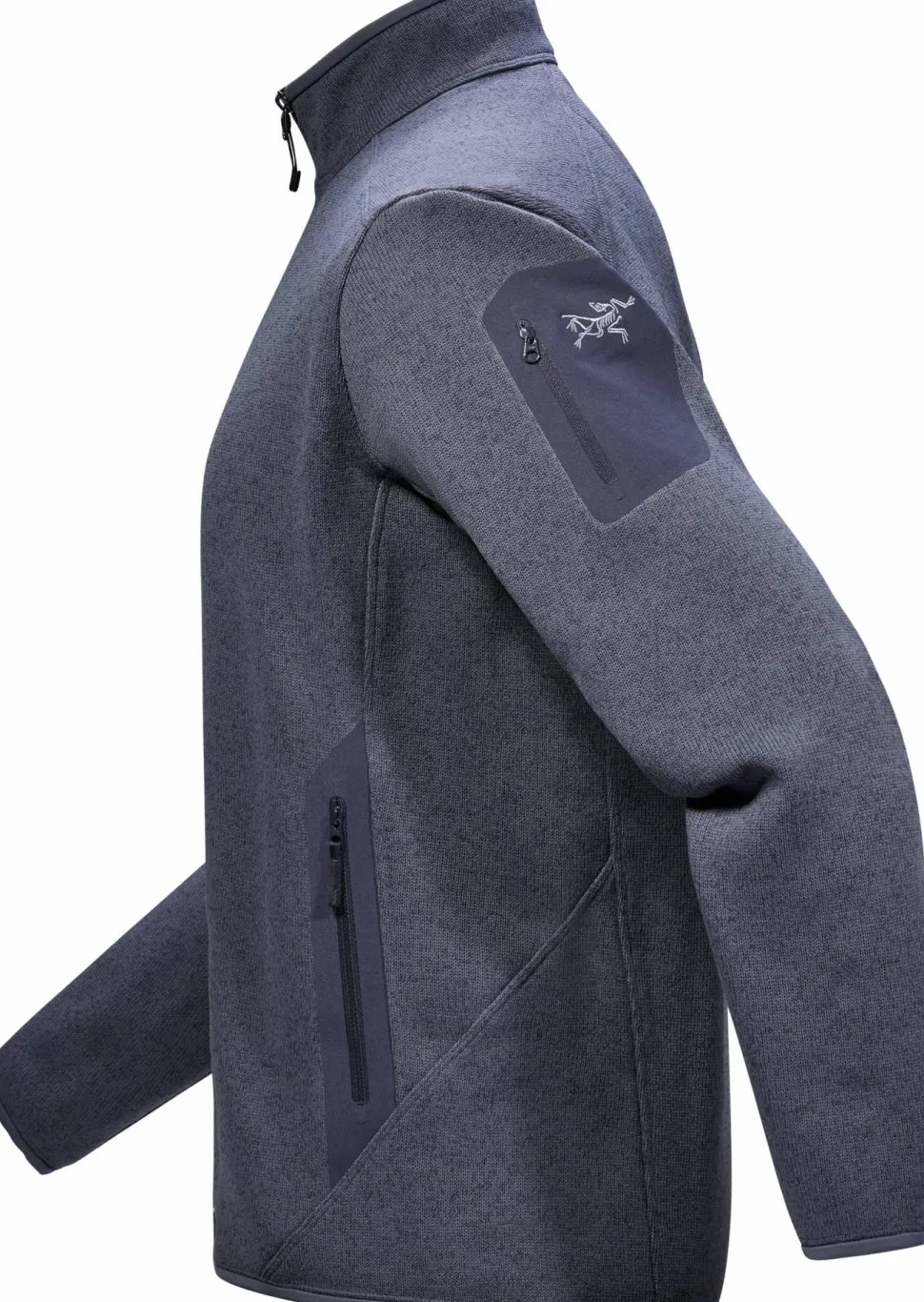 Arc'teryx Men's Covert Cardigan Dark Stratus Heather/Balck Sapphire