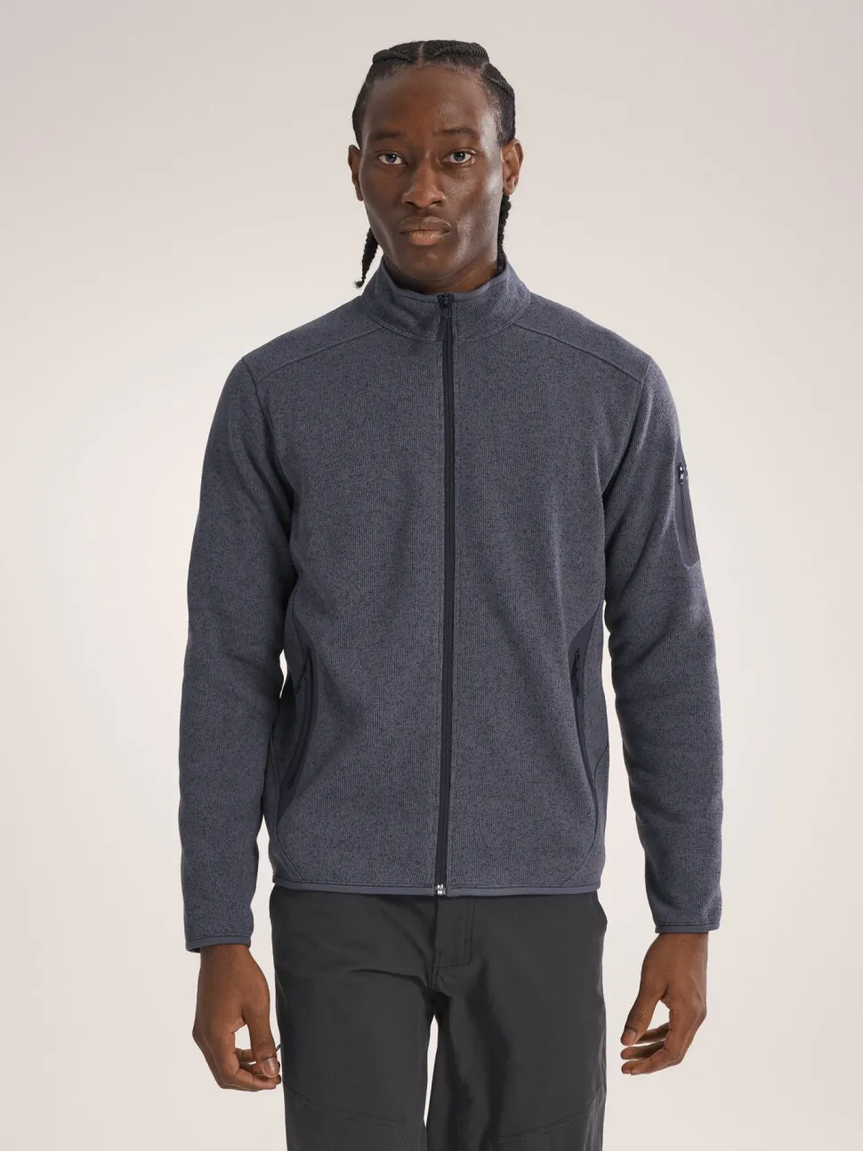 Arc'teryx Men's Covert Cardigan Dark Stratus Heather/Balck Sapphire