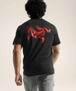 Arc'teryx Men's Kragg Sl Cotton Blurred Bird Ss Black/dynasty
