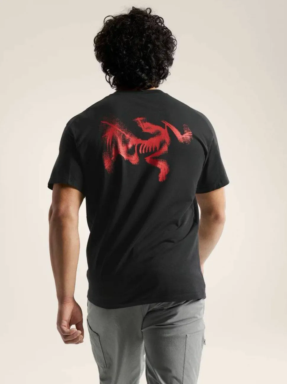 Arc'teryx Men's Kragg Sl Cotton Blurred Bird Ss Black/dynasty