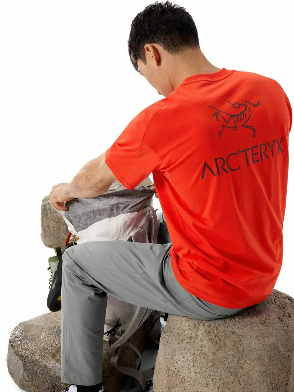 Arc'teryx Men's Kragg SL Cotton Bird Word Shortsleeve Dynasty/Mars