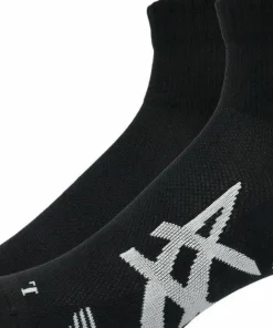 Asics 2 Pack Cushioned Run Quarter Sock Performance Black/Performance Black