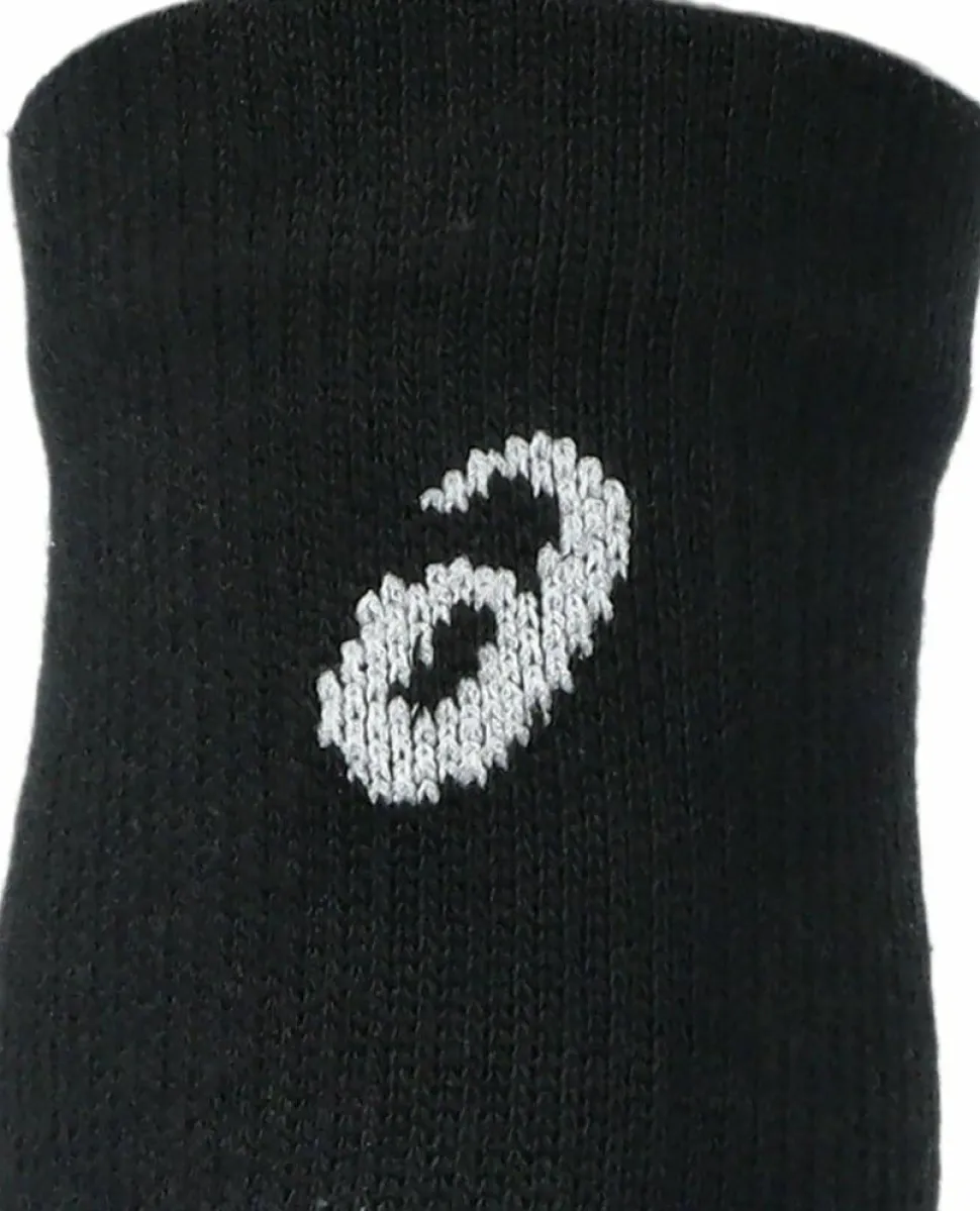 Asics 3 Pack Quarter Sock Performance Black