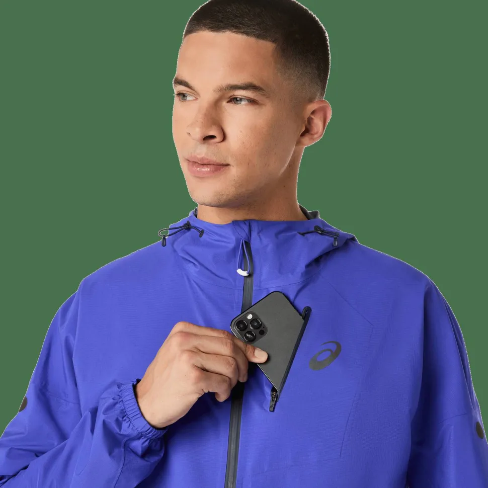 Asics Men's Fujitrail Elite Waterproof Jacket Cobalt Burst/Midnight