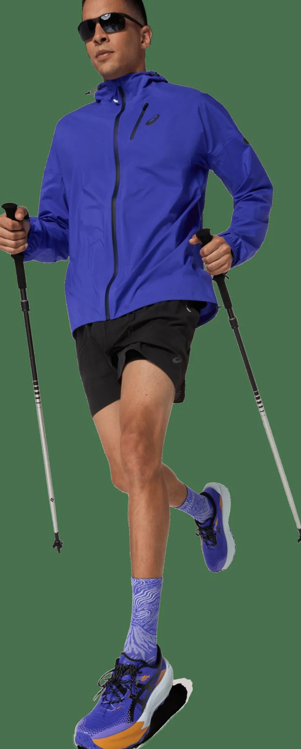 Asics Men's Fujitrail Elite Waterproof Jacket Cobalt Burst/Midnight