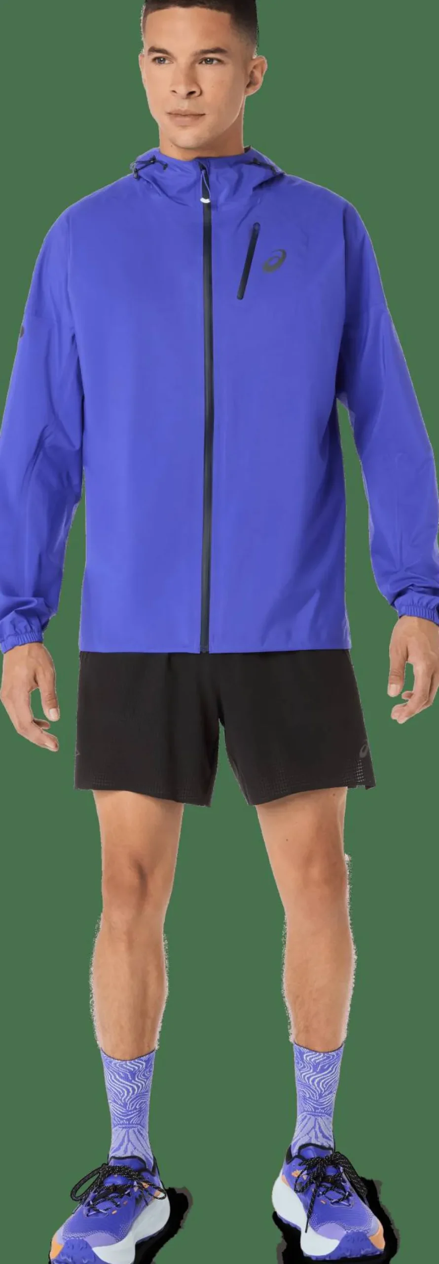 Asics Men's Fujitrail Elite Waterproof Jacket Cobalt Burst/Midnight