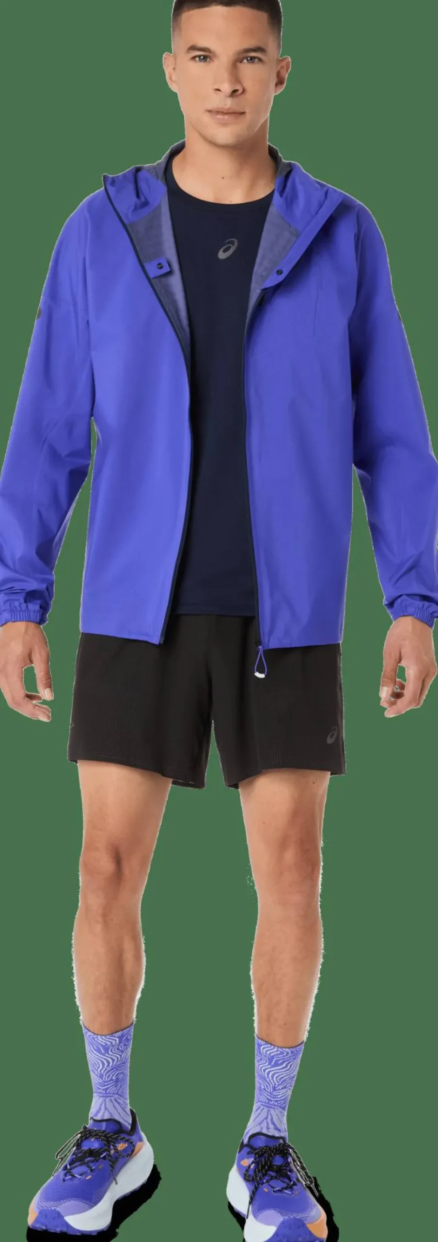 Asics Men's Fujitrail Elite Waterproof Jacket Cobalt Burst/Midnight