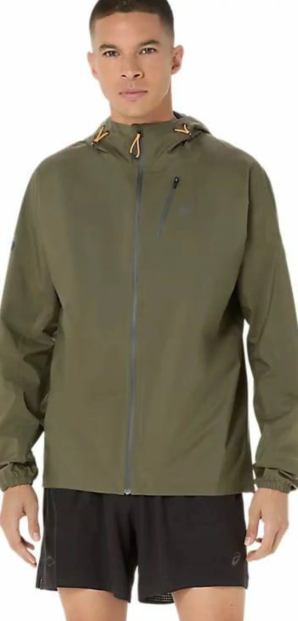 Asics Men's Fujitrail Elite Waterproof Jacket Mantle Green