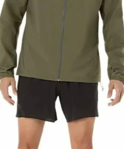 Asics Men's Fujitrail Elite Waterproof Jacket Mantle Green