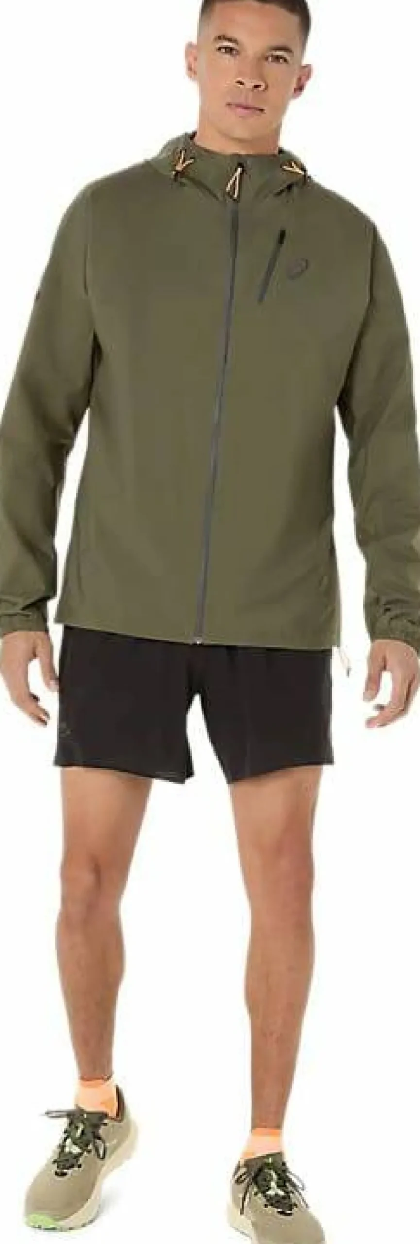Asics Men's Fujitrail Elite Waterproof Jacket Mantle Green