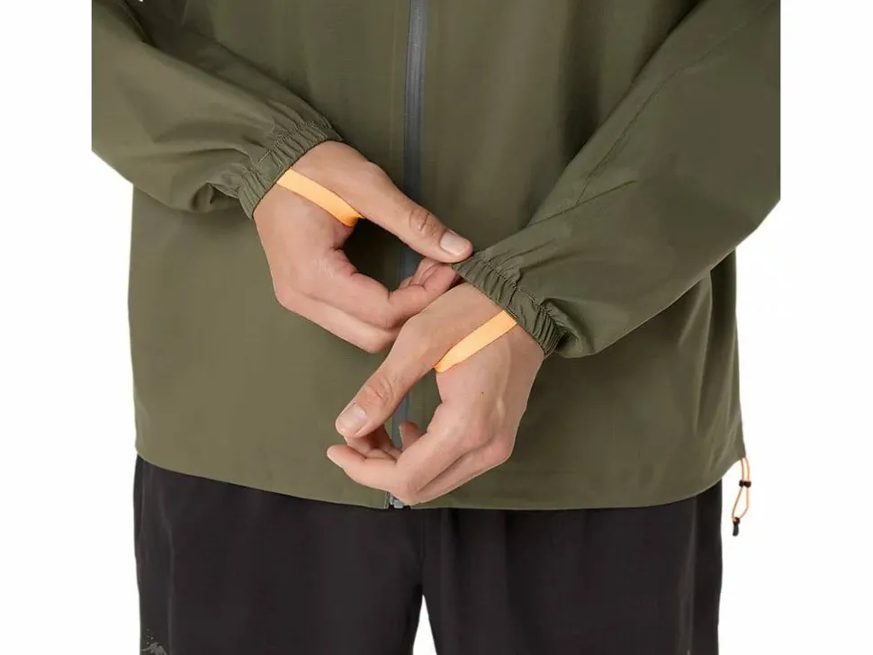 Asics Men's Fujitrail Elite Waterproof Jacket Mantle Green