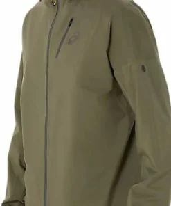 Asics Men's Fujitrail Elite Waterproof Jacket Mantle Green