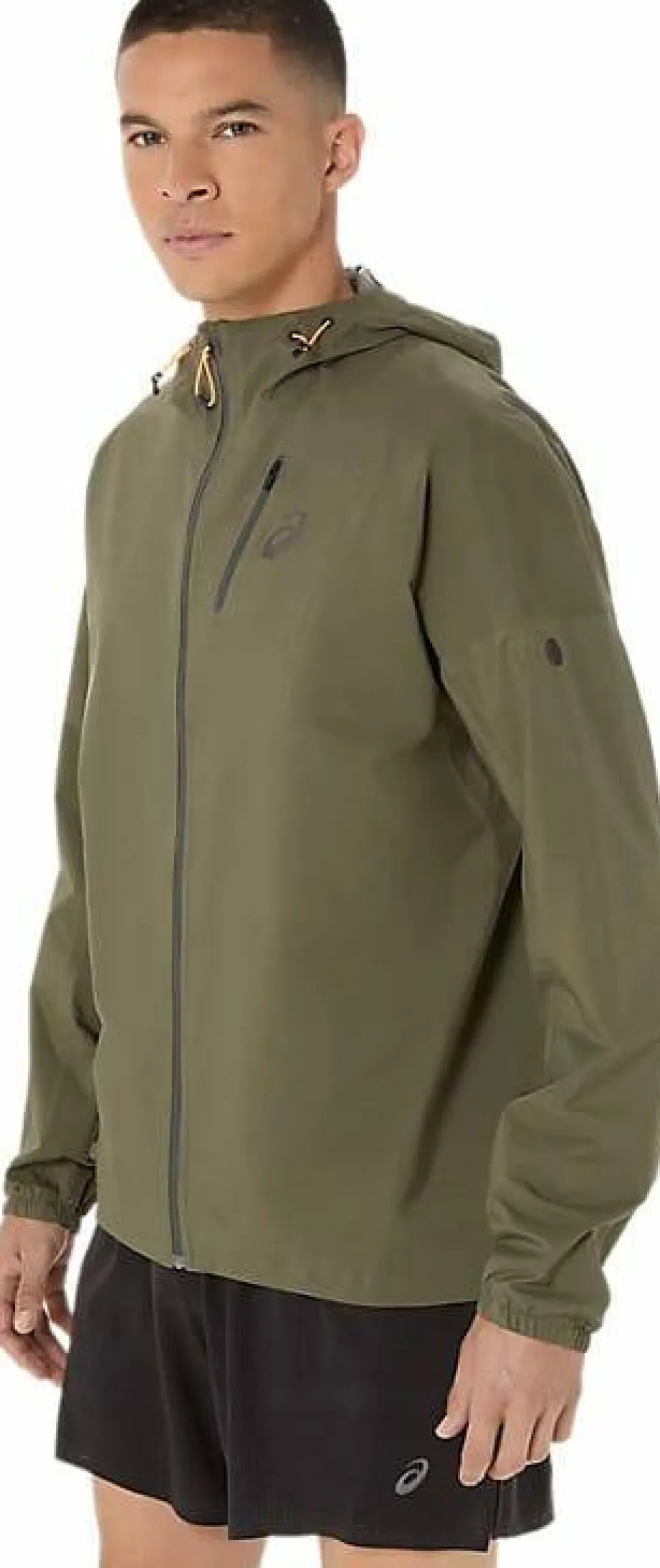 Asics Men's Fujitrail Elite Waterproof Jacket Mantle Green