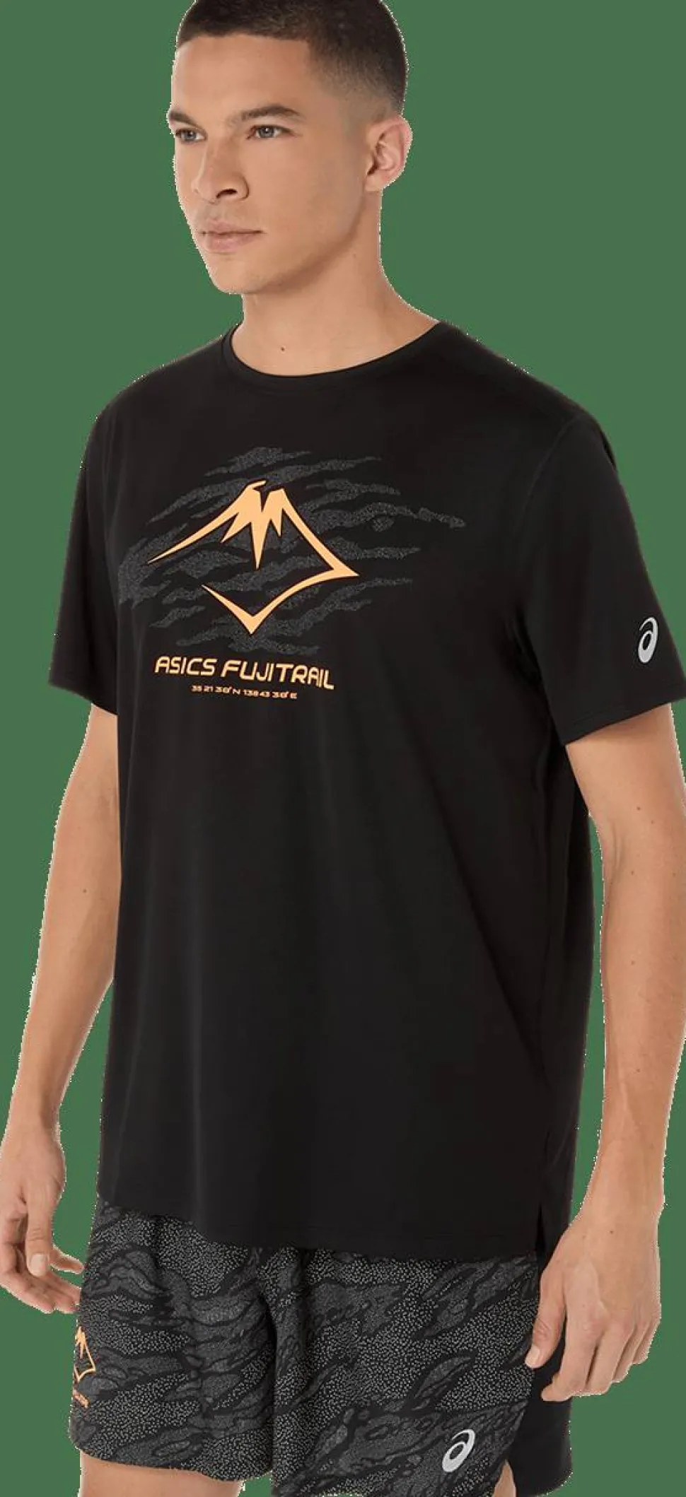 Asics Men's Fujitrail Logo Short Sleeve Top Performance Black