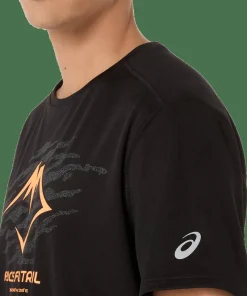Asics Men's Fujitrail Logo Short Sleeve Top Performance Black