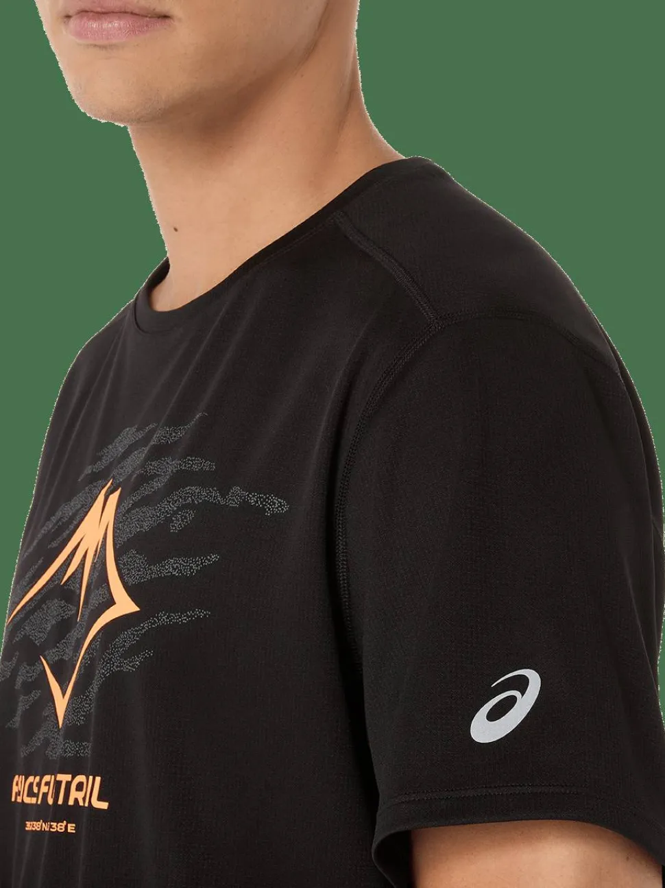 Asics Men's Fujitrail Logo Short Sleeve Top Performance Black
