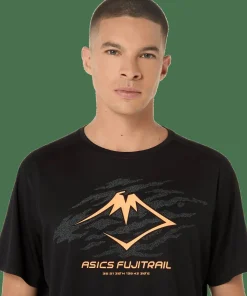 Asics Men's Fujitrail Logo Short Sleeve Top Performance Black