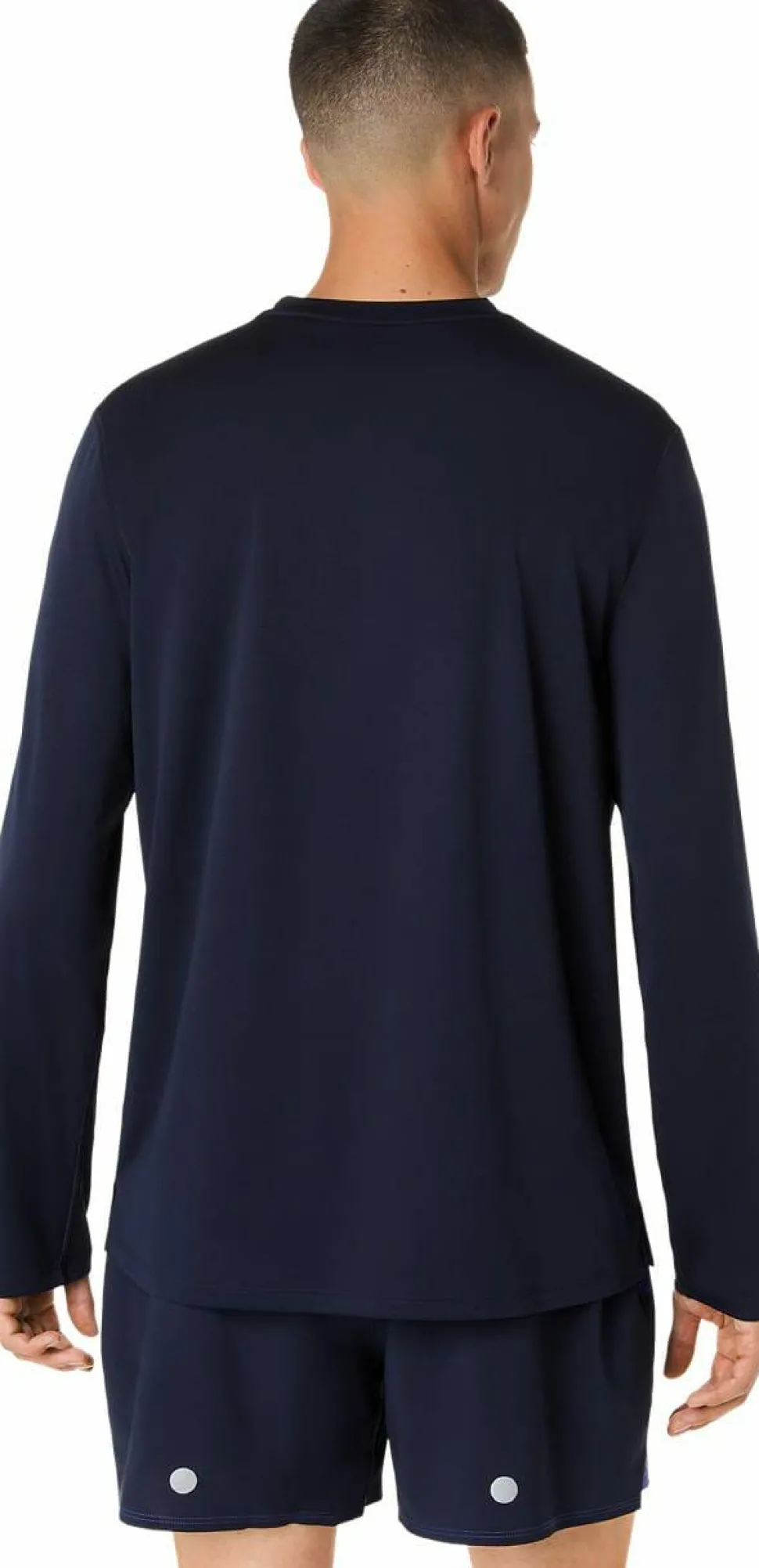 Asics Men's Fujitrail Logo Long Sleeve Top Midnight/Cobalt Burst/Cool Grey
