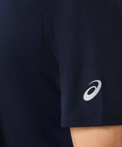 Asics Men's Fujitrail Logo Short Sleeve Top Midnight/Cobalt Burst/Cool Grey