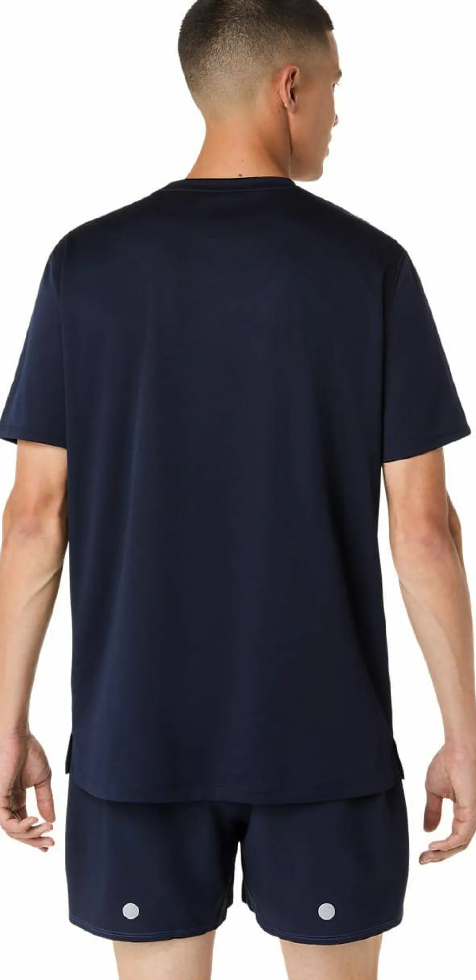 Asics Men's Fujitrail Logo Short Sleeve Top Midnight/Cobalt Burst/Cool Grey