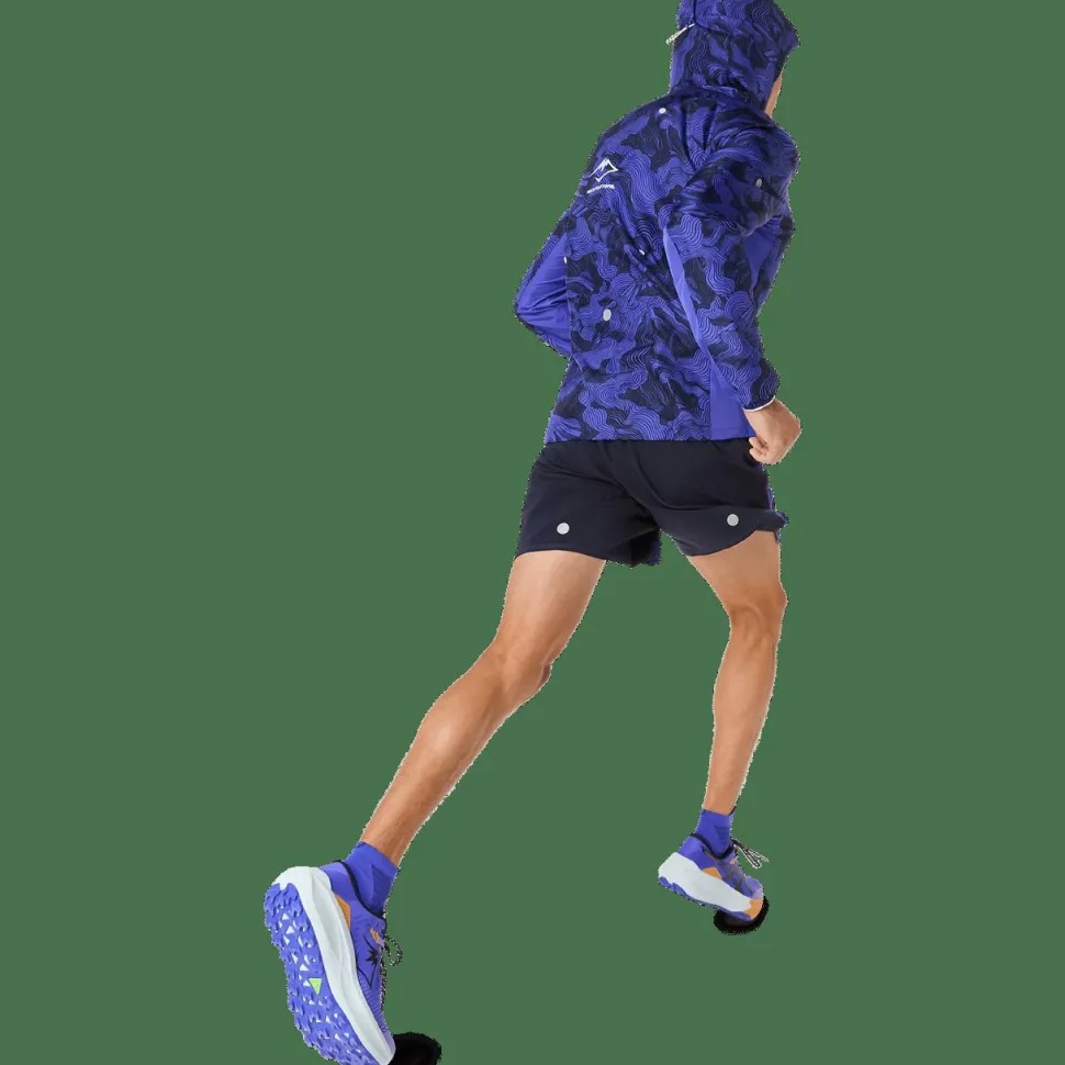 Asics Men's Fujitrail Packable Jacket Cobalt Burst/Indigo Blue/Cream