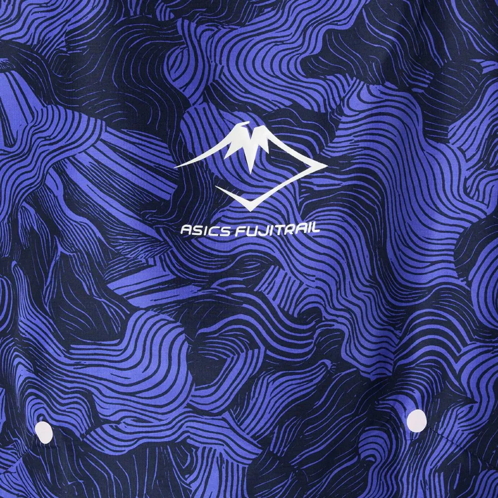 Asics Men's Fujitrail Packable Jacket Cobalt Burst/Indigo Blue/Cream