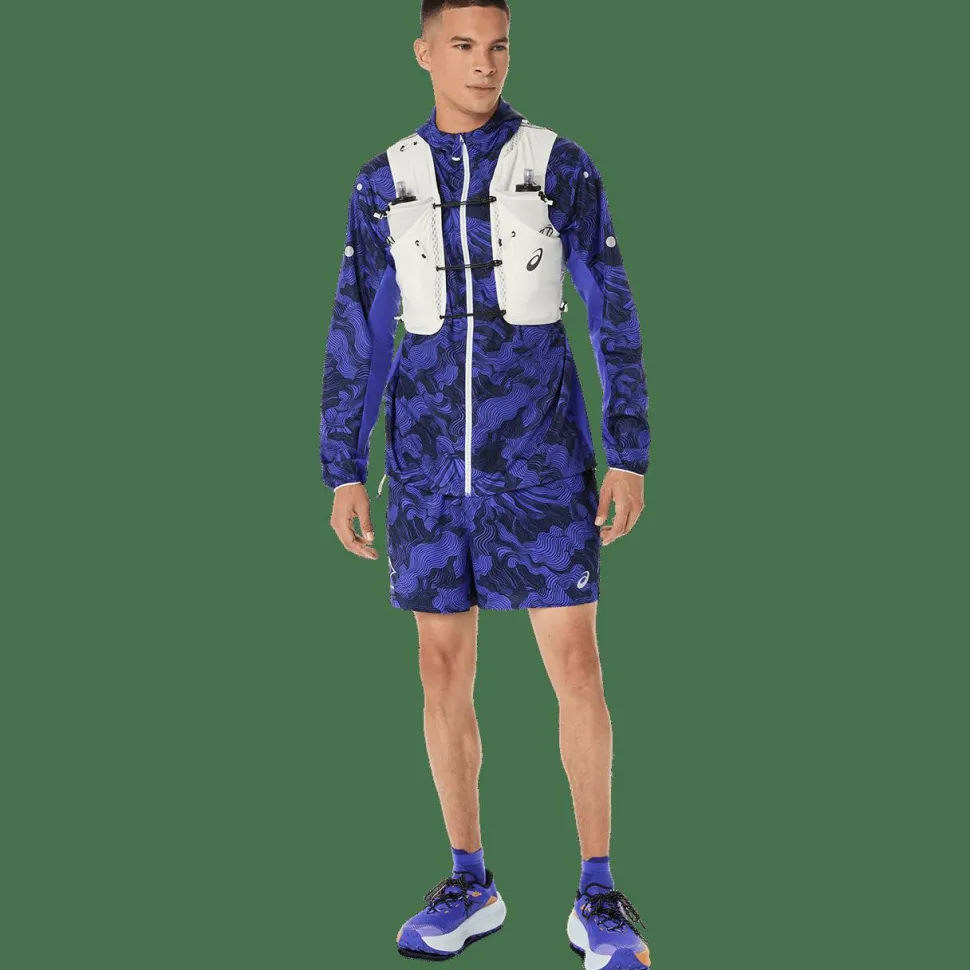 Asics Men's Fujitrail Packable Jacket Cobalt Burst/Indigo Blue/Cream