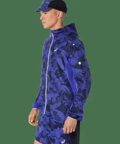 Asics Men's Fujitrail Packable Jacket Cobalt Burst/Indigo Blue/Cream
