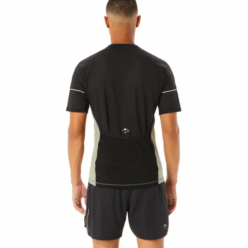 Asics Men's Fujitrail Top Lichen Green/Performance Black