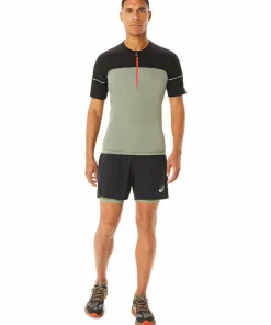 Asics Men's Fujitrail Top Lichen Green/Performance Black