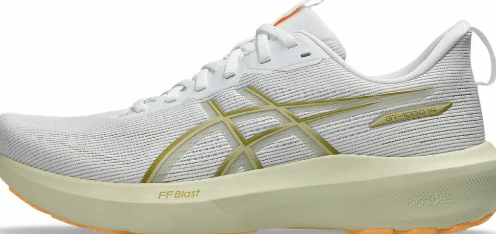 Asics Men's GT-1000 14 White/Lemongrass