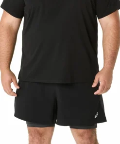 Asics Men's Road 2n1 5in Short Performance Black/graphite Grey