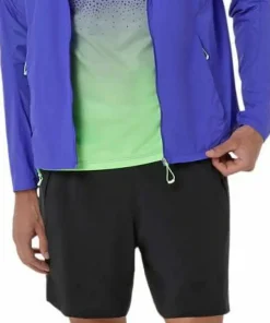 Asics Men's Road Packable Jacket Cobalt Burst/Illuminate Green